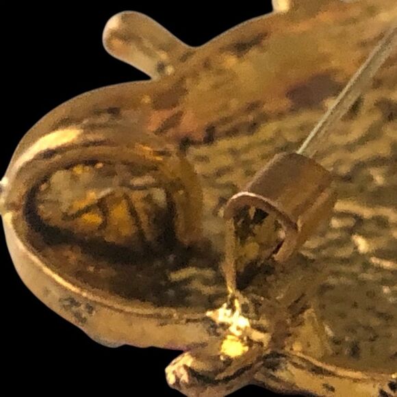 Vintage Pink Rhinestone Ladybug Brooch/Pendant - Picture 6 of 6